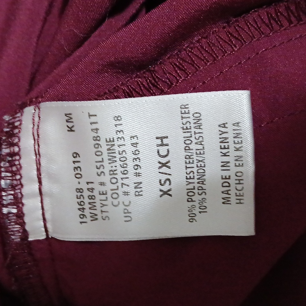 Women's Burgundy Scrubstar Nursing Set - Picture 7 of 15
